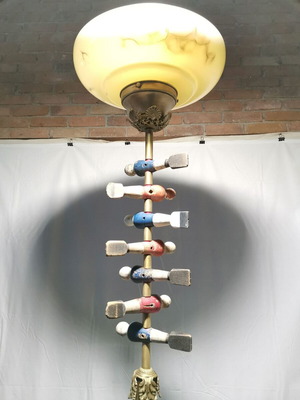Floor lamp Footballers used, composition by Dimitris Demertzis