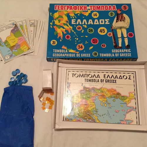 Geographic Tombola of Greece like new, complete