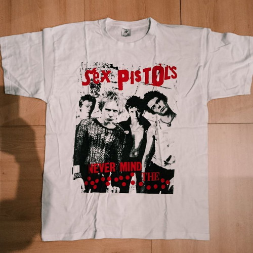 Sex Pistols Punk Fashion T-shirt L New, 100% Cotton, White