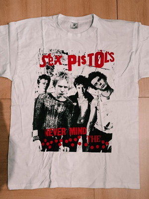 Sex Pistols Punk Fashion T-shirt L New, 100% Cotton, White