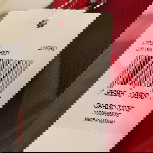 Coach τσάντα ώμου καινούργια, κόκκινη καμβάς 33x24