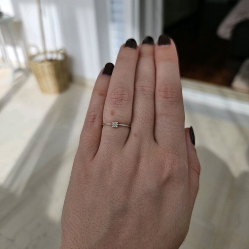 Silver 925 gold-plated ring like new