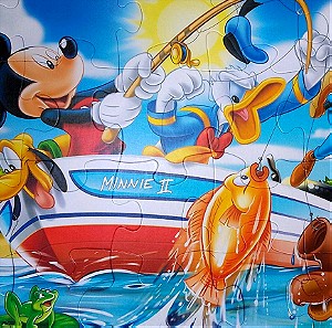 Disney πάζλ ο Μίκυ και οι φίλοι του για ψάρεμα 24 τεμάχια