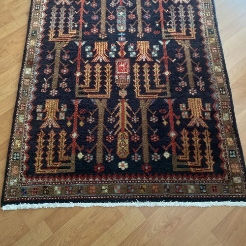 Vintage Lori Tree Motif Rug like new, handwoven wool