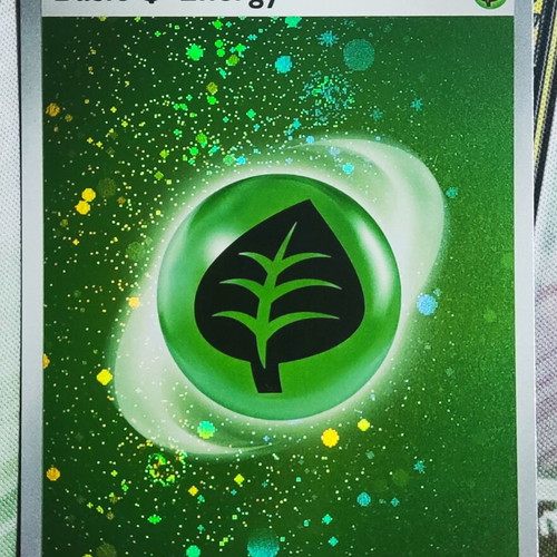 Basic Grass Energy Galaxy Holo Pokemon near mint