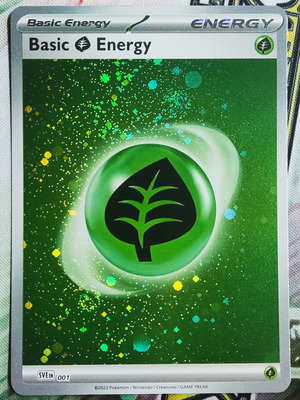 Basic Grass Energy Galaxy Holo Pokemon near mint