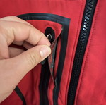 The North Face jacket used, size S, red