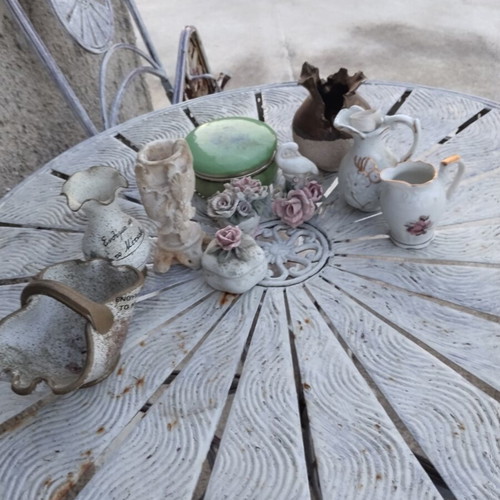 Vintage decorative items and collectibles used, set of 9 pieces