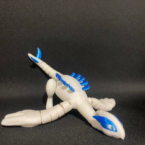 3D Lugia printed toy new with articulated body