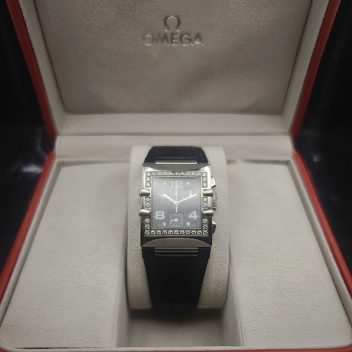 Omega Constellation Quadra Diamond Chronograph watch