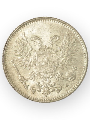 RUSSIAN FINLAND 50 PENNIA 1917 S ΡΩΣΙΚΗ ΦΙΝΛΑΝΔΙΑ ΑΣΗΜΕΝΙΟ ΝΟΜΙΣΜΑ