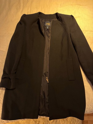 Cavalli Class Roberto Cavalli coat like new, black, size M