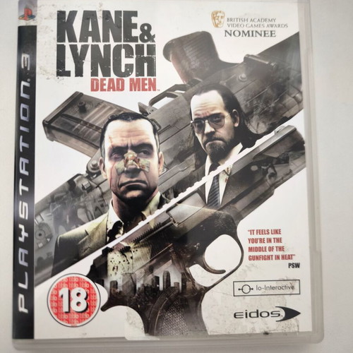 Kane & Lynch Dead Men PS3 game used, small scratches on disc