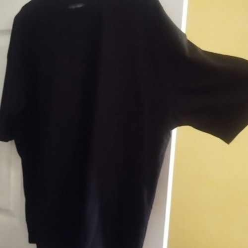 Oversize black t-shirt with back design like new, unisex