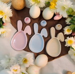 Easter mat shaped like a rabbit with candle holder new, 1 pc