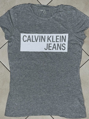 Calvin Klein Jeans Women T-Shirt grey melange, size S, like new