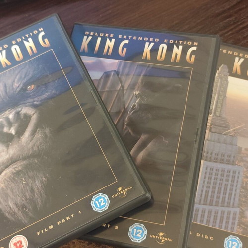 King Kong Deluxe Extended Edition DVD used, 3 disc set, English subtitles