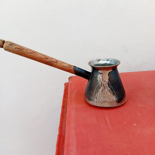 Decorative briki with wooden handle