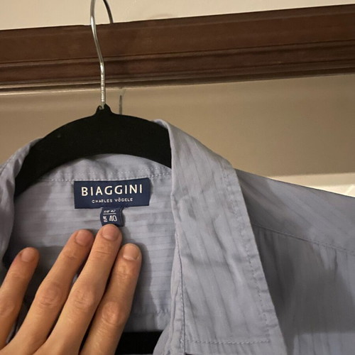 Biaggini blue shirt like new, classic fit