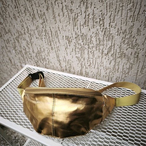 Waist bag metallic gold like new