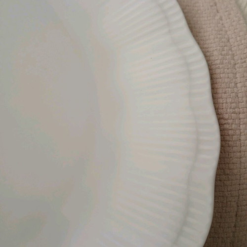 Vintage white porcelain dessert set, 7 pieces, Studio Collection by Family