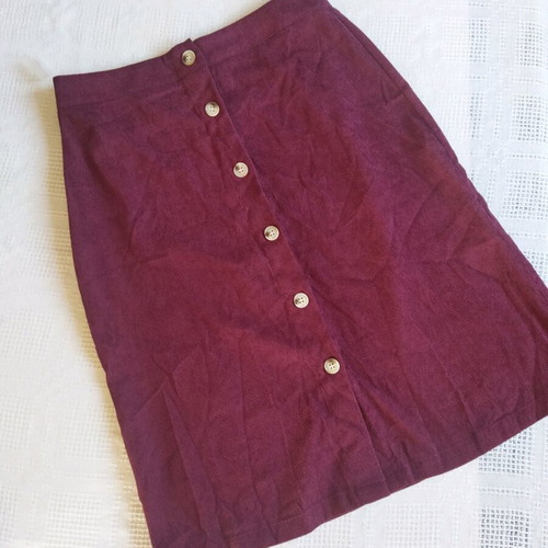 Corduroy midi skirt like new with thin fabric size M