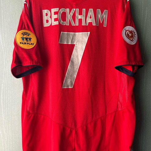David Beckham jersey used, England appearance, size large