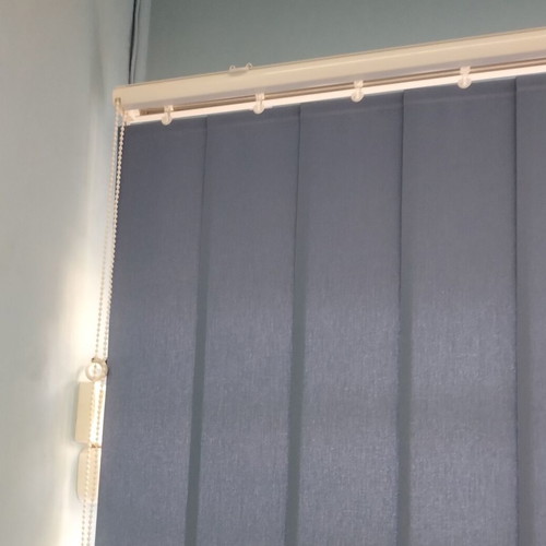 Vertical blinds like new, blue-gray color, 206x230 cm