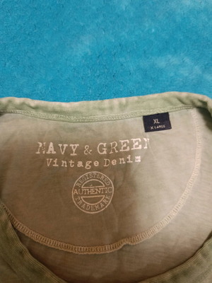 Μπλούζα καλοκαιρινή Navy & Green XL σαν καινούργιο, πράσινη