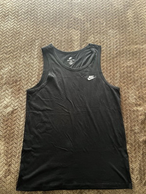 Nike sleeveless shirt new, black, size L