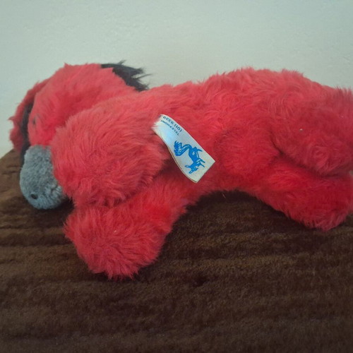 Retro plush donkey Josephine Ltd used, Greek made 1981-1984