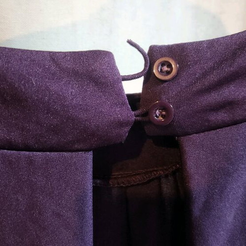 Purple Pink Woman blouse used with silver belt size M