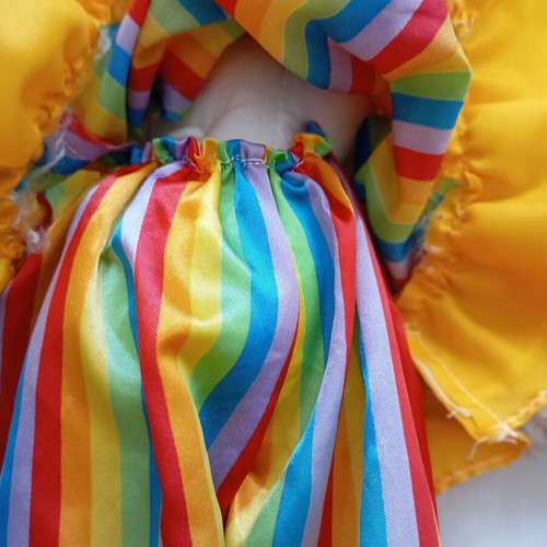 Colorful Carl Clown porcelain doll used, Heritage Mint Ltd 1989