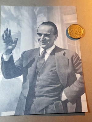 Collectible Konstantinos Karamanlis Vintage Black and White Postcard like new