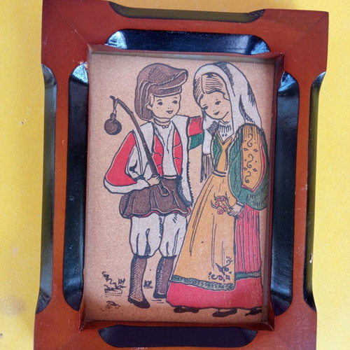 Cork frames used, pack of 3, painted