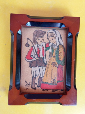 Cork frames used, pack of 3, painted