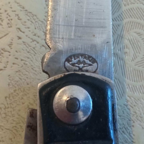 Greek army folding knife 1969 used, manufacturer Afentakis
