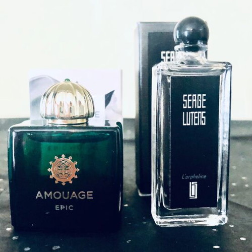 Amouage Epic new mini perfume 7.5 ml and Serge Lutens L’orpheline 5 ml