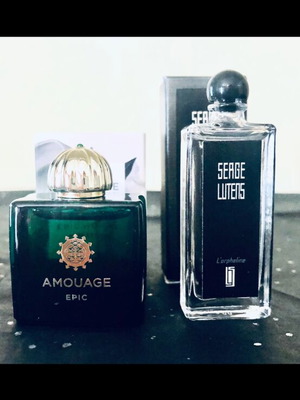 Amouage Epic new mini perfume 7.5 ml and Serge Lutens L’orpheline 5 ml