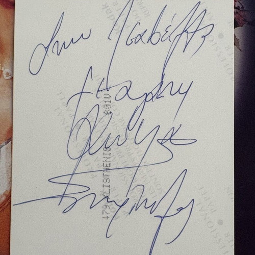 Melodia tis Eftychias collectible album with autograph