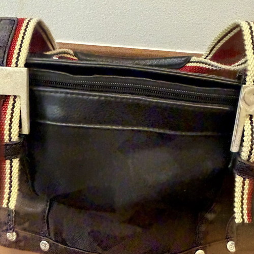 Gianfranco Ferre Black Bag used, classic design with dual handles