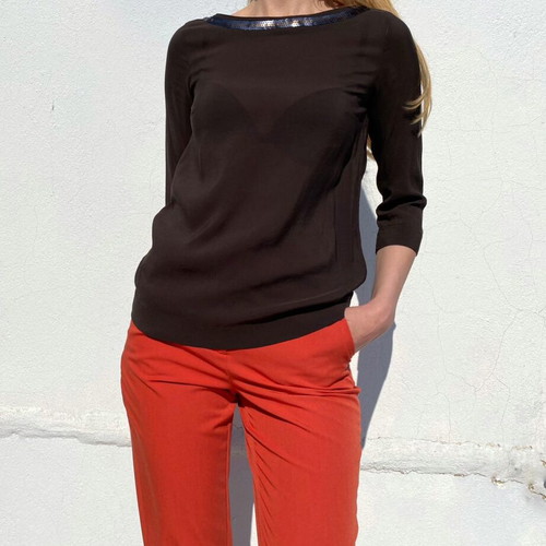 Marc O'Polo blouse brown size XS like new