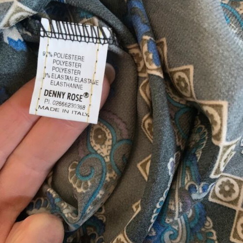 Denny Rose dress new, black with patterns
