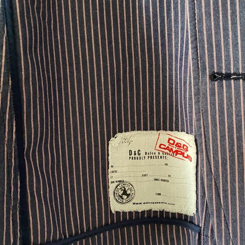 Dolce&Gabbana Campus jacket like new, size 56, blue with purple stripes