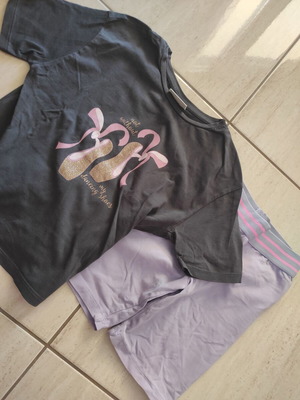 Lc Waikiki girls' set with blouse and leggings, like new, size 7