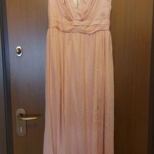Desiree long women's dress like new, size L, soft pink