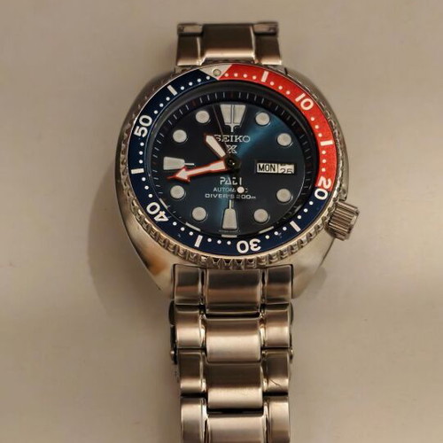 Seiko Turtle Padi Mod watch used, automatic stainless steel