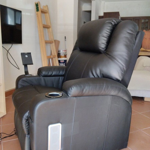 Electric recliner armchair with massage like new