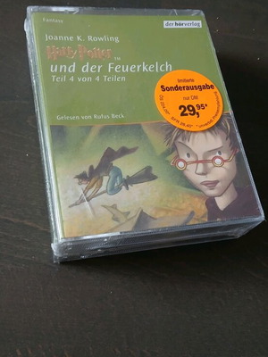 Harry Potter audio cassette tapes new, set of 4, German language
