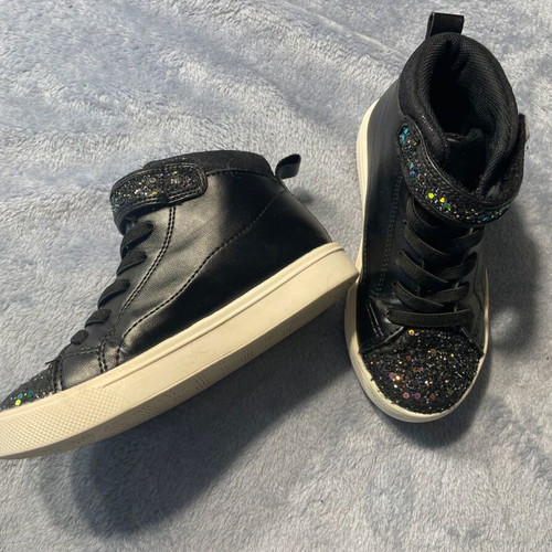 Children's leather boots size 27 like new, black